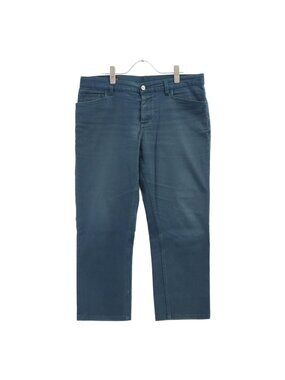Hermes Series Button Green Denim Pants 44